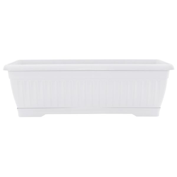 Ящик балконний Алеана Терра прямокутний 9л білий (112091) 