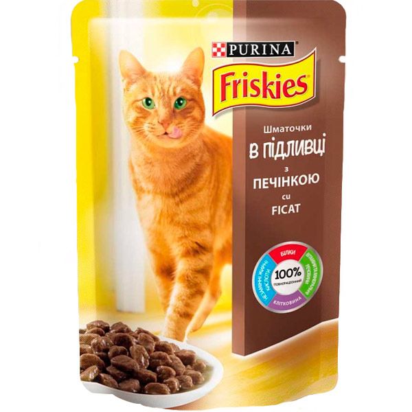 Корм Friskies з печінкою в підливі 100 г