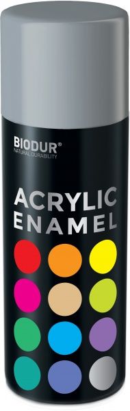 Эмаль акриловая Biodur RAL 7046 серый высокий глянец 400 мл