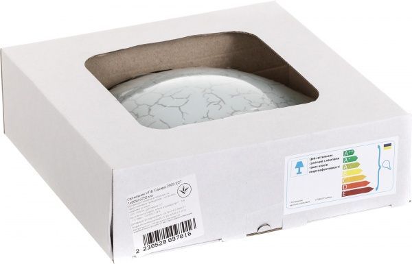 Светильник настенно-потолочный УТ Сяйво НПБ Сахара 1x60 Вт E27 белый 2503 