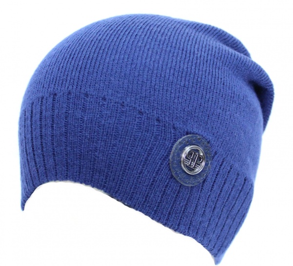 Шапочка дитяча для хлопчиків Kraft+ р.48-50 синій 2306 