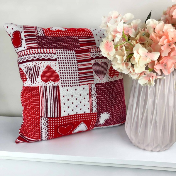 Подушка декоративная Мереживо 45x45 см 120 Красная 