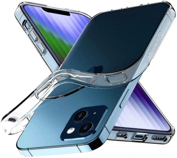 Прозорий TPU чохол oneLounge SilicolDots для iPhone 14 Plus