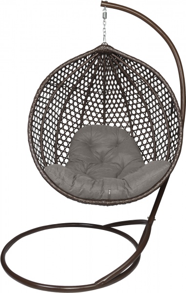 Кресло-кокон Фиеста 80х108х118 см с подушкой какао