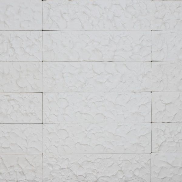 Плитка гипсовая прямая Бриз белый 0,5 кв.м 