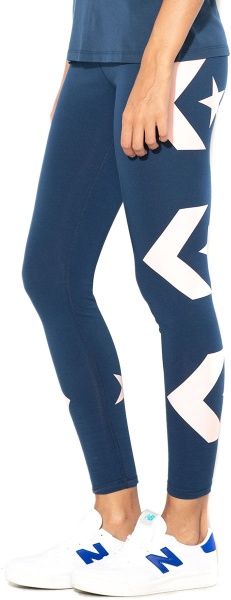 Лосины Converse Star_Chevron_Legging 10007117-426 S синий