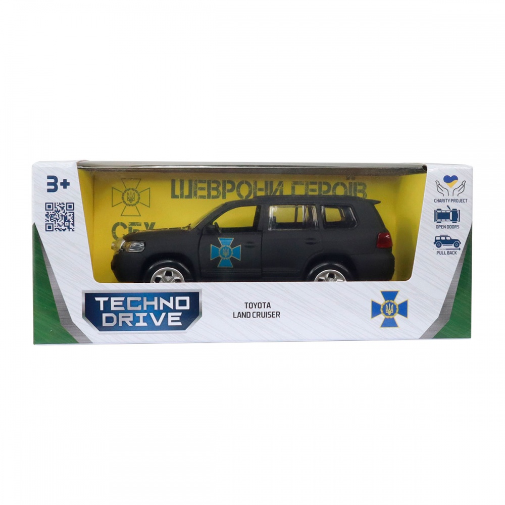 Автомодель TechnoDrive 1:32 серии Шевроны Героев Land Cruiser ЦСО Альфа KM6010SA