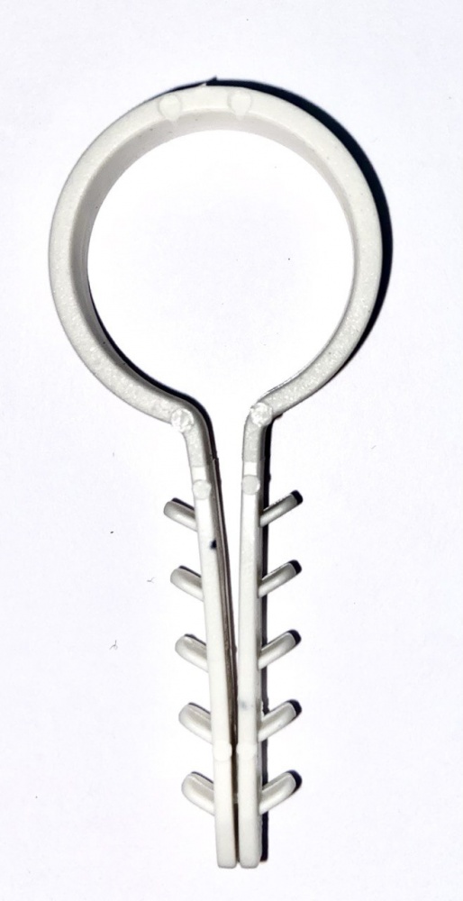 Дюбель-елка круглый UP! (Underprice) зажим D 20 мм 100 шт. серый