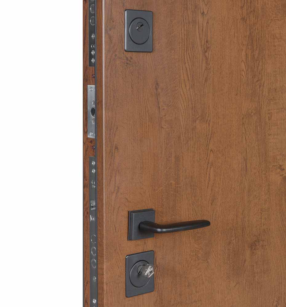 Дверь входная Булат Термо Хаус 705 дуб бронзовый / орех 2050x950 мм левая