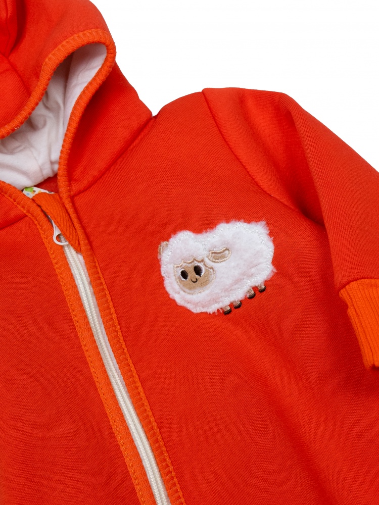 Комбинезон для девочки Маленькі Люди Овечка р.74 оранжевый 0359