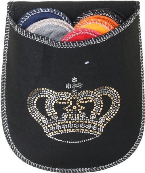 Набор тапочек для гостей Crown Glitter Black 5 пар р. 38/41 разноцветный 