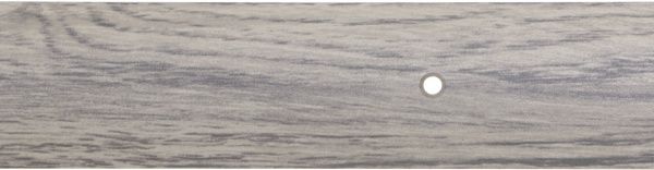 Порожек алюминиевый Броварской алюминиевый завод гладкий с отверстиями 40x1800 мм дуб испанский 