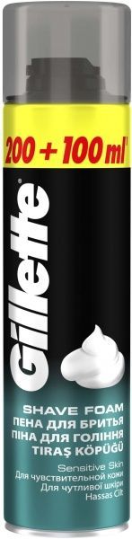 Пена для бритья Gillette Classic Sensitive 200 мл