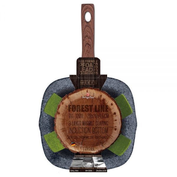 Сковорода-гриль Forest ORIGINAL BROWN Line 28 см BH 1208N Berlinger