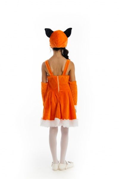 Костюм карнавальний КАРНАВАЛІЯ Лисичка з вишивкою р.116-122 помаранчевий 