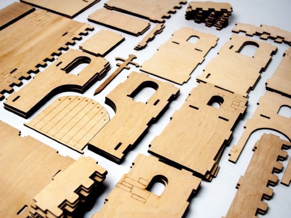 Дерев'яний 3D-конструктор Зірка Фортеця 93887