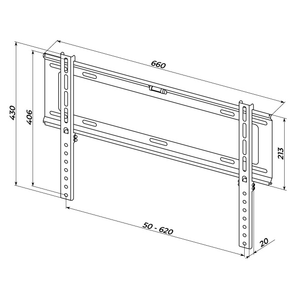 Крепление для телевизора HausMark TW-46 фиксированные 42