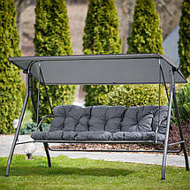 Гойдалка з навісом Patio Sevilla антрацит 