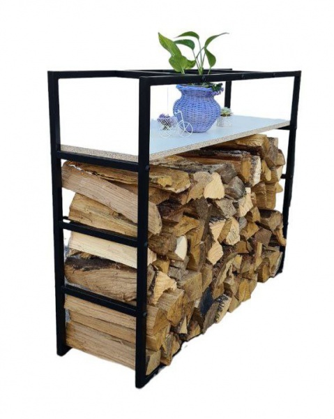 Стелаж металевий чорний 800x1000x300 мм фарба 