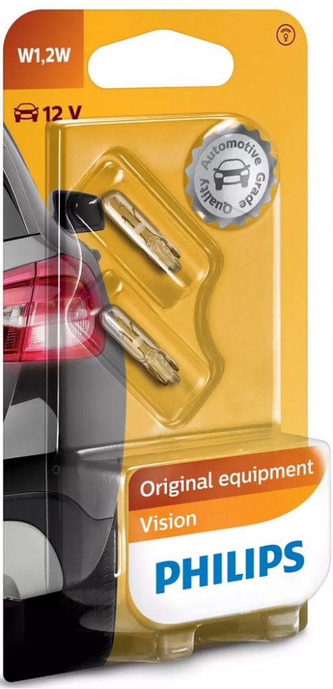 Автолампа розжарювання Philips Vision W1.2W 21 Вт 2 шт.(PS 12065 B2)