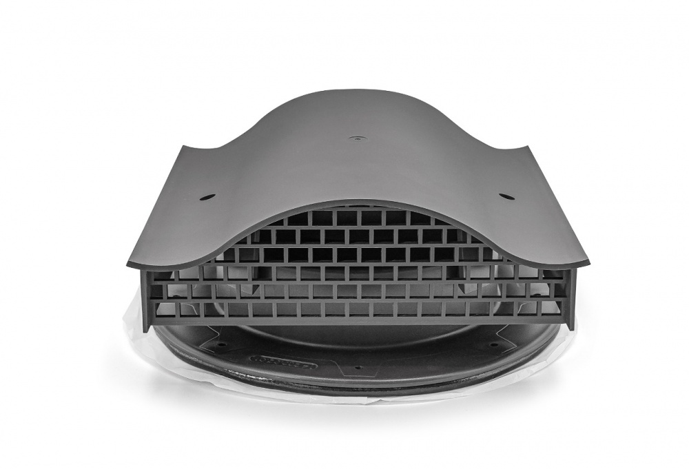 Аератор точковий EliteVent графітовий для змонтованої бітумної та фальцевої покрівлі