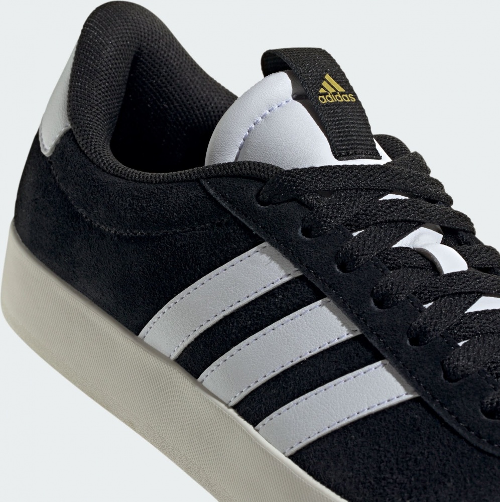 Кроссовки женские Adidas VL COURT 3.0 CBLACK/FTWWHT/GOLDMT ID6279 р.40 2/3 черные