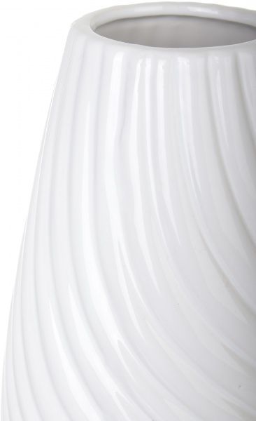 Ваза 12,5x22 см белая Dehua