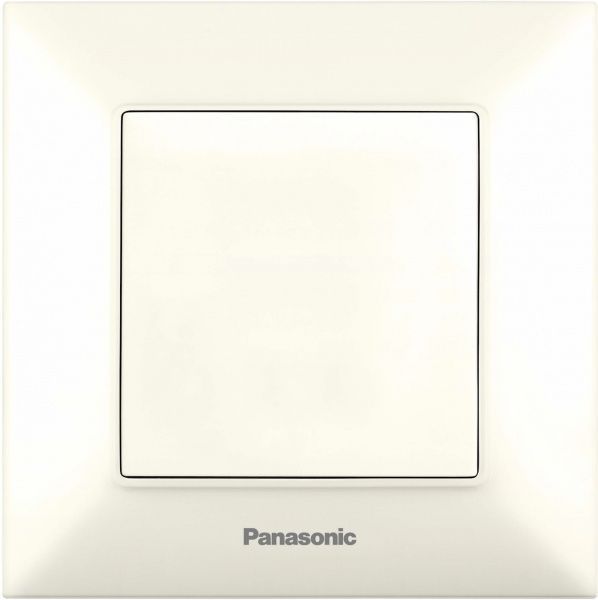 Выключатель одноклавишный Panasonic Arkedia Slim быстрый монтаж 10 А 250В кремовый 480100214