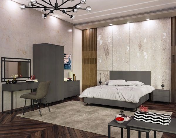 Шкаф Art in Head Ascet 2д графит 