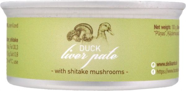 ПаштетТМ Delikanto з печінки качки і грибами Шитаки 100 г (4751025310327)