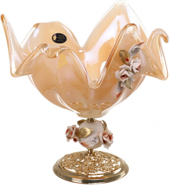 Фруктовниця бежева CAIRO HONY 30X42X42 White cristal