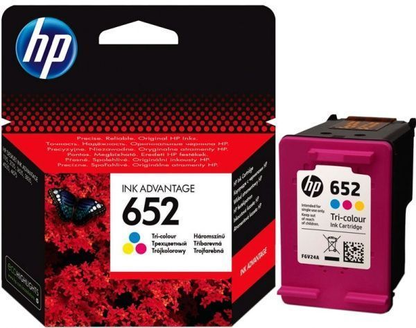 Картридж HP 652 F6V24AE cyan magenta yellow — фото 1