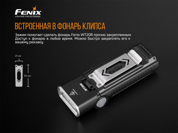 Фонарь Fenix РУЧНОЙ ИНДУСТРИАЛЬНЫЙ WT20R