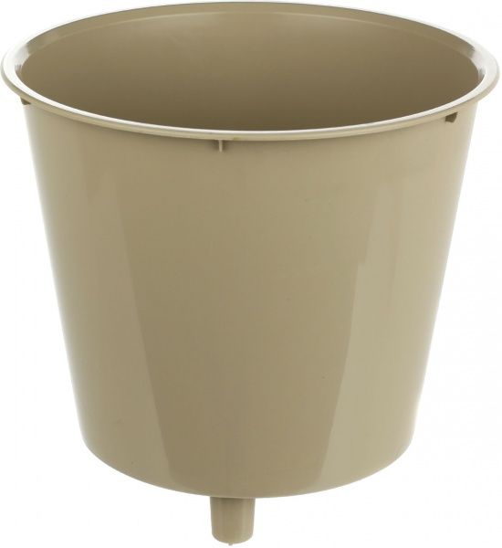 Горщик пластиковий Алеана Деко Візерунок круглий 1,8л білий 