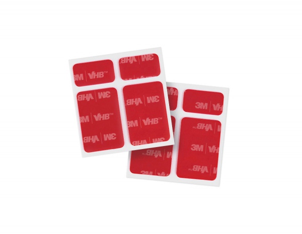 Двухсторонние акриловые стикеры 3Мдубль VHB 8 шт. 1,1 мм серый