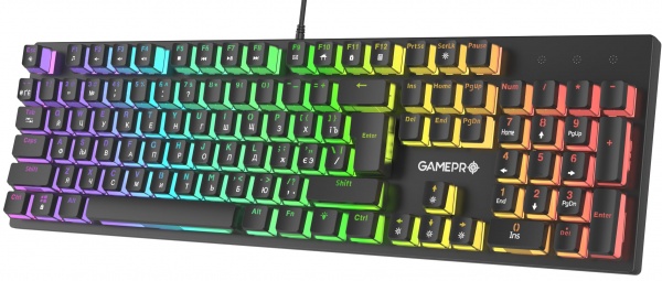 Клавіатура ігрова GamePro (MK85B) MK85B Blue Switch RGB black 