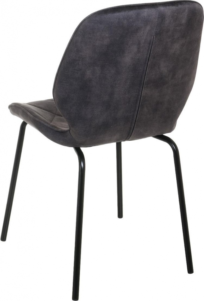 Стул Layne 45х55х82 см бархат UF912-06B серый / черный