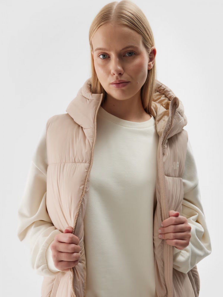 Жилет 4F VEST JACKET F143 4FWAW24TVJAF143-83S р.XL бежевый