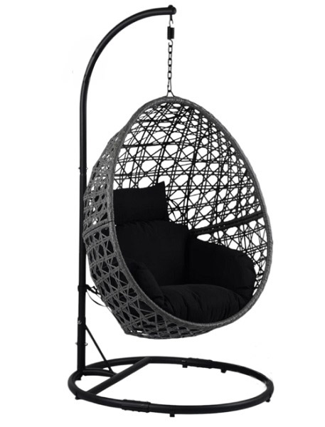 Кресло-кокон Bella Vita Оливия подушка цвет антрацит