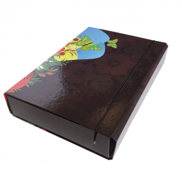 Папка-короб на резинке А4 60 мм PP-покрытие в ассортименте iTEM