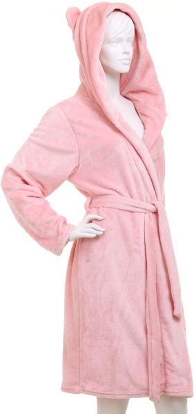 Халат Білтекc капюшон з вушками р. XS рожевий 