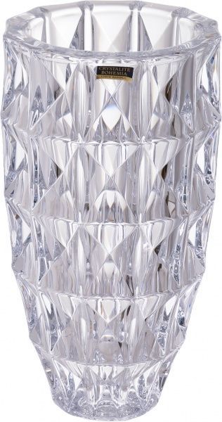 Ваза стеклянная прозрачная Diamond 25.5 см Bohemia