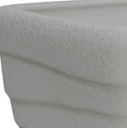 Горшок керамический Ориана-Запорожкерамика Волна №1 шелк квадратный 15 л белый (069-1-011) 