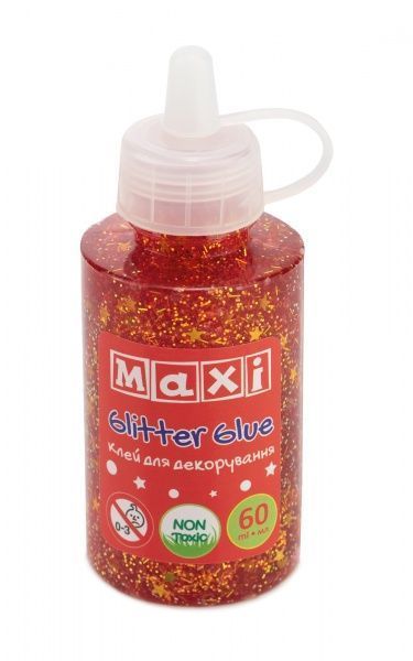 Клей для декорирования с конфетти Maxi, 60 мл, красный