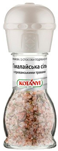 Соль гималайская Гималайская с прованскими травами мельница 72 г TM KOTANYI