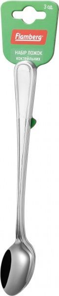 Набор коктейльных ложек 3 шт. Simple Flamberg