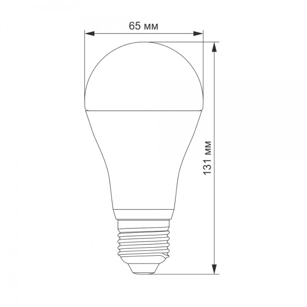 Лампа светодиодная Videx 20 Вт A65 матовая E27 220 В 4100 К 24350 
