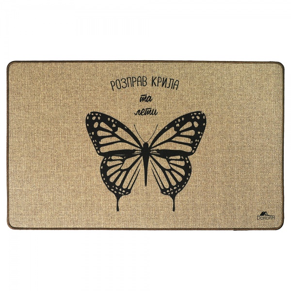 Коврик Dariana Лен бабочка 60х90 см 