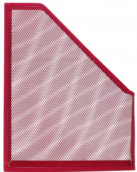 Лоток для бумаг вертикальный металл 25х72х32 см розовый Nota Bene