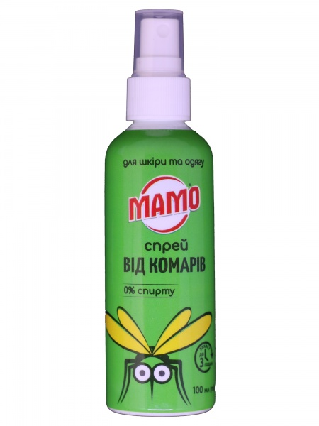 Спрей МАМО от комаров безспиртовый 100 мл